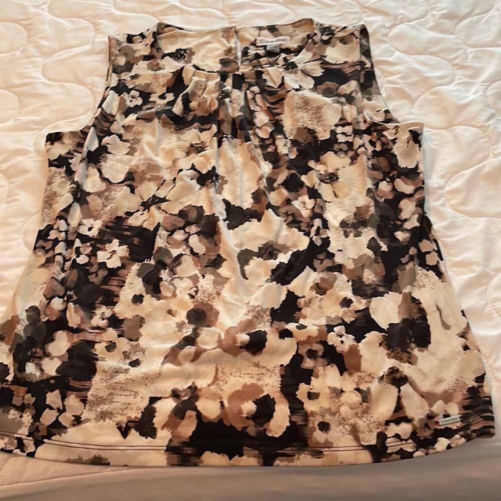 Calvin Klein dressy sleeveless blouse